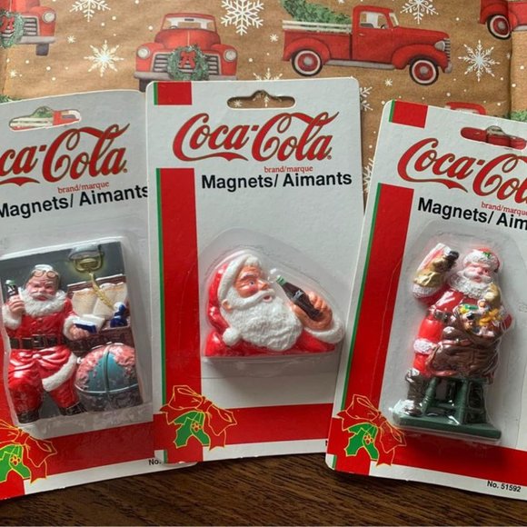 x3 Coca Cola Vintage Magnets - Picture 1 of 5